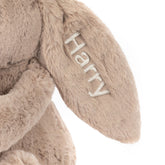 Personalized Bashful Beige Bunny 'Birthday'