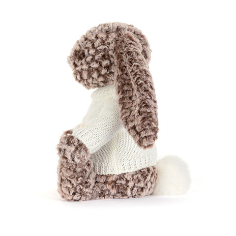 Bashful Luxe Bunny Pine with Personalized Cream Jumper