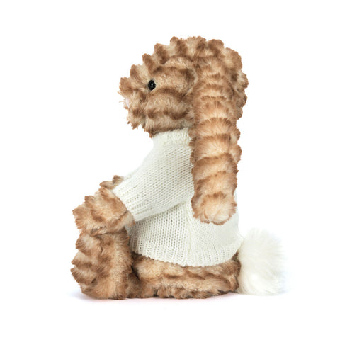 Bashful Luxe Bunny Juniper with Personalized Cream Jumper