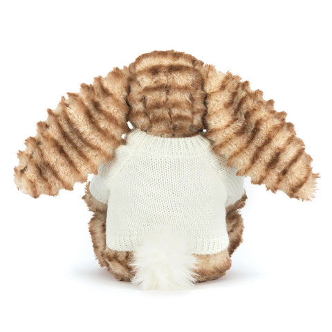 Bashful Luxe Bunny Juniper with Personalized Cream Jumper