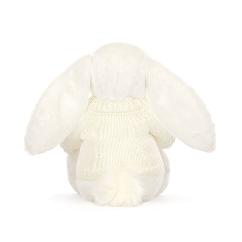 Bashful Luxe Bunny Luna with Personalized Cream Jumper