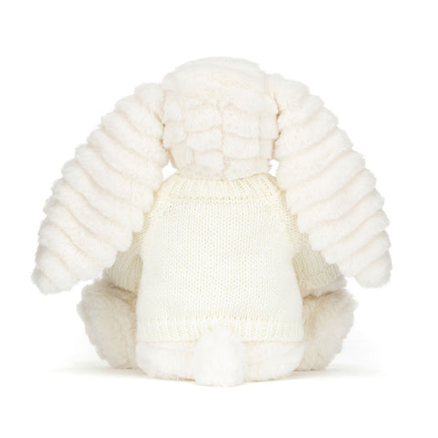 Bashful Luxe Bunny Nimbus with Personalized Cream Jumper