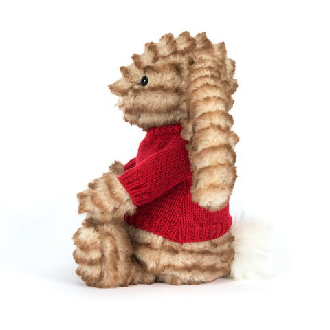 Bashful Luxe Bunny Juniper with Personalized Red Jumper