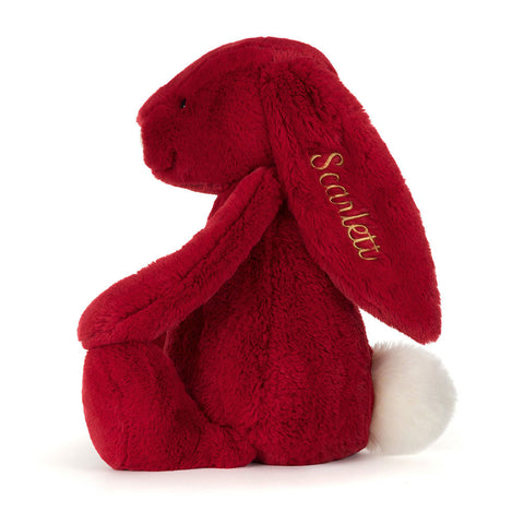 Personalized Bashful Luxe Bunny Scarlett Huge