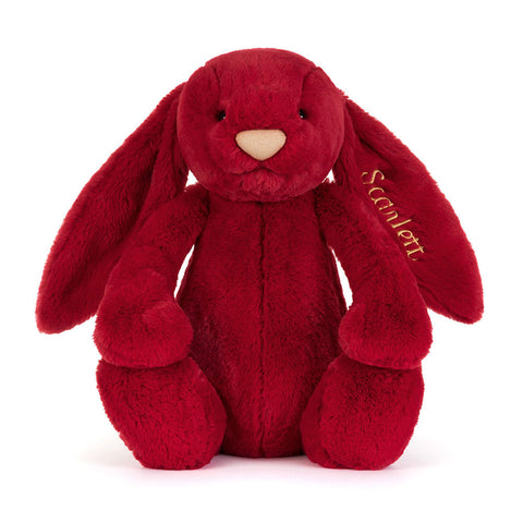 Personalized Bashful Luxe Bunny Scarlett Huge