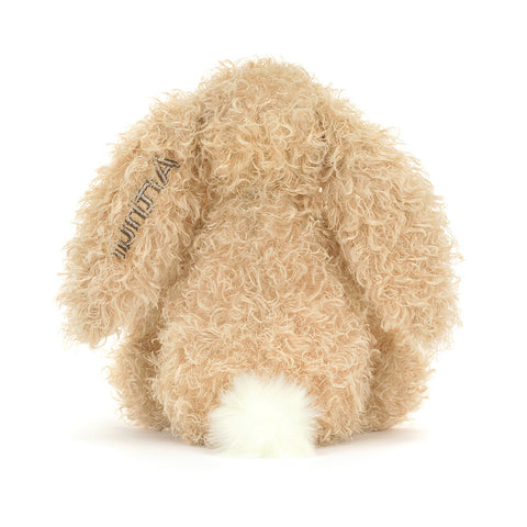 Personalized Bashful Luxe Bunny Curly Original