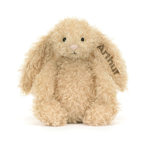 Personalized Bashful Luxe Bunny Curly Original