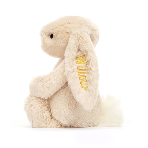 Personalized Bashful Luxe Bunny Willow Medium