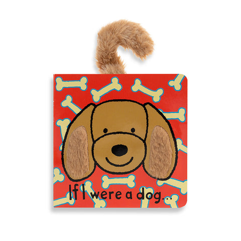 If I Were a Dog Board Book & Bashful Toffee Puppy Medium